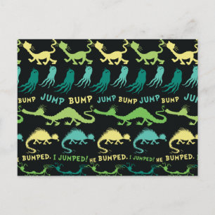 Dr. Seuss   "Bump Jump" Halloween-Muster Postkarte