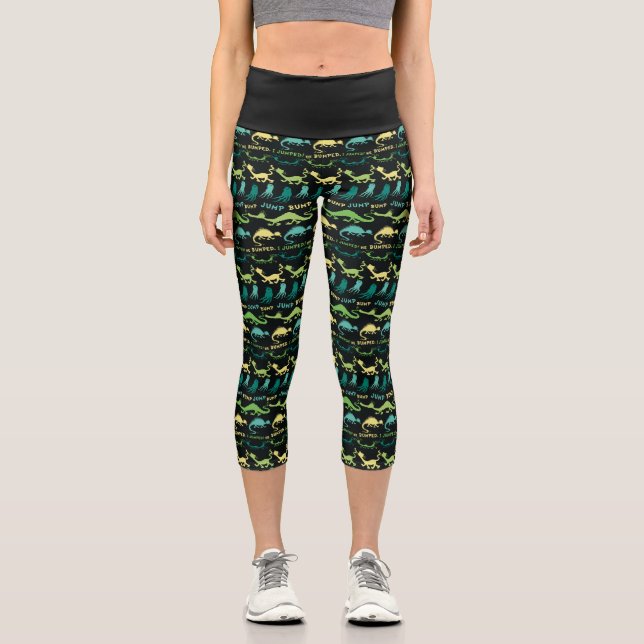 Dr. Seuss | "Bump Jump" Hallowen Pattern Capri Leggings (Vorderseite)