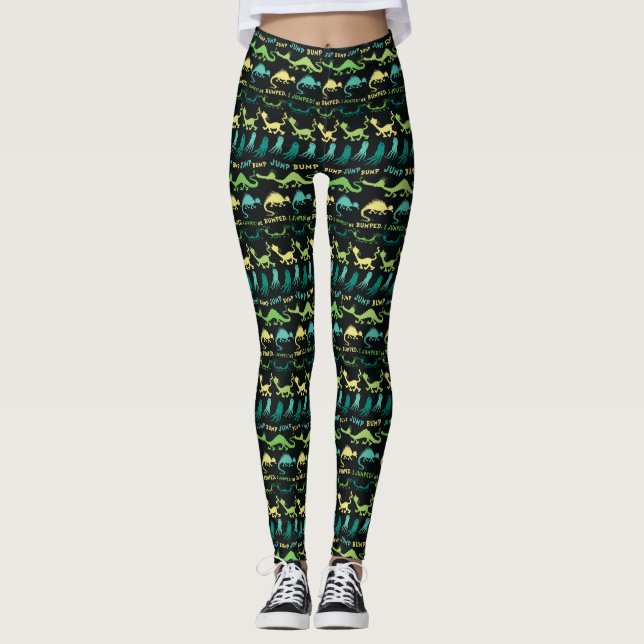 Dr. Seuss | "Bump Jump" Hallowen Pattern Leggings (Vorderseite)
