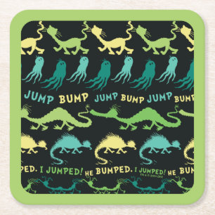 Dr. Seuss   "Bump Jump" Hallowen Pattern Rechteckiger Pappuntersetzer