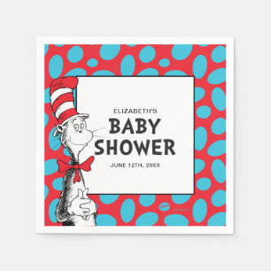 Dr. Seuss Cat in der Hat Baby Dusche Serviette
