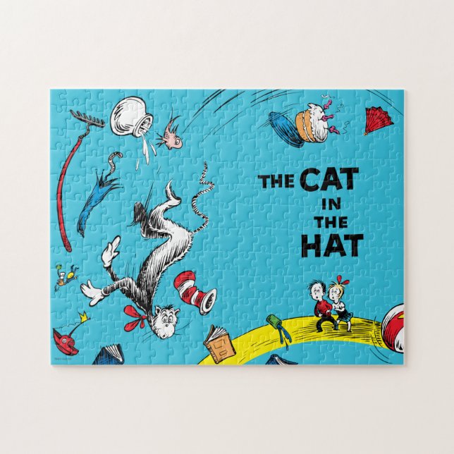 Dr. Seuss Cat in der Hutszene Puzzle (Horizontal)