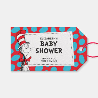 Dr. Seuss Cat in the Hat Baby Shower Gevor Geschenkanhänger