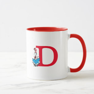 Dr. Seuss Cat in the Hat - Reading Monogram D Tasse