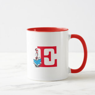 Dr. Seuss Cat in the Hat - Reading Monogram E Tasse