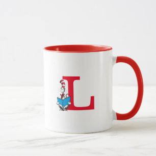 Dr. Seuss Cat in the Hat - Reading Monogram L Tasse