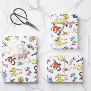 Dr. Seuss Character Confetti   KINDERGEBURTSTAG Geschenkpapier Set