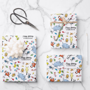 Dr. Seuss Character Confetti   KINDERGEBURTSTAG Geschenkpapier Set