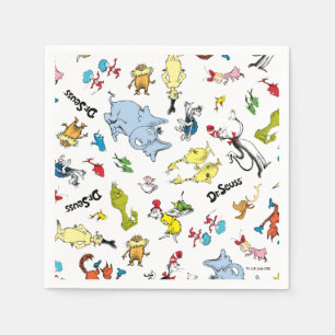 Dr. Seuss Charakter Konfetti Kindergeburtstag Serviette
