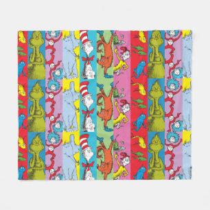 Dr. Seuss Charakter-Slice Fleecedecke