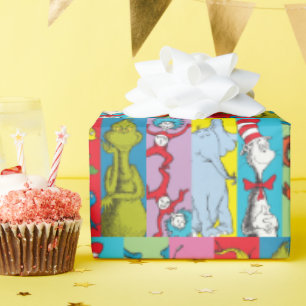 Dr. Seuss Charakter-Slice Geschenkpapier