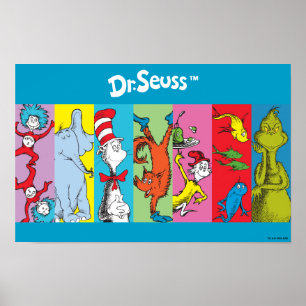Dr. Seuss Charakter-Slice Poster
