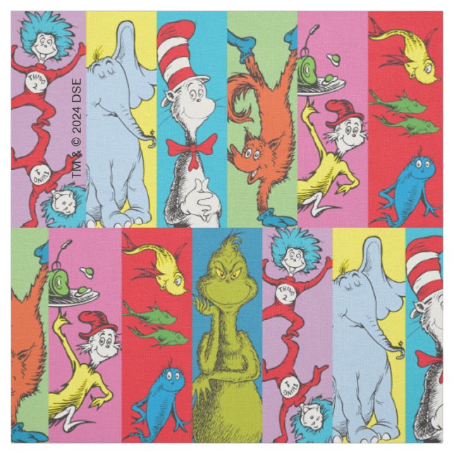 Dr. Seuss | Charakter-Slice Stoff (Muster)