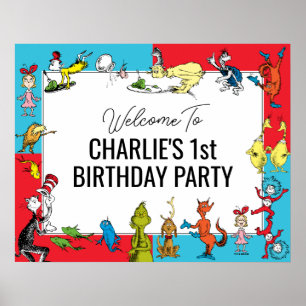 Dr. Seuss - Charaktere   KINDERGEBURTSTAG Poster