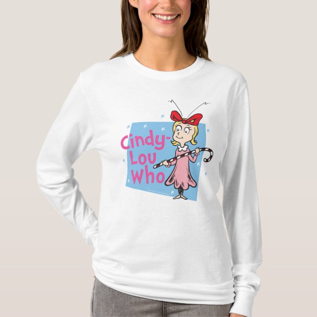 Dr. Seuss | Cindy-Lou Who - Candy Cane T-Shirt (Vorderseite)