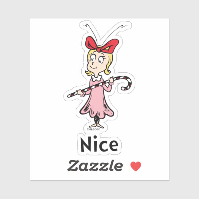 Dr. Seuss | Cindy-Lou Who is Nice Aufkleber (Blatt)