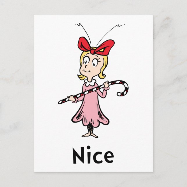 Dr. Seuss | Cindy-Lou Who is Nice Postkarte (Vorderseite)