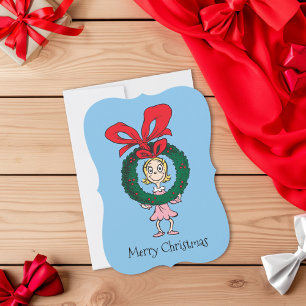 Dr. Seuss   Cindy-Lou Who - Kranz Feiertagskarte