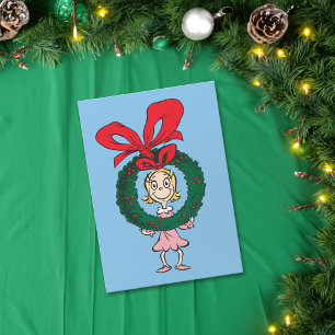 Dr. Seuss Cindy-Lou Who - Kranz Feiertagskarte