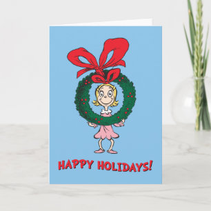 Dr. Seuss Cindy-Lou Who - Wreath Feiertagskarte