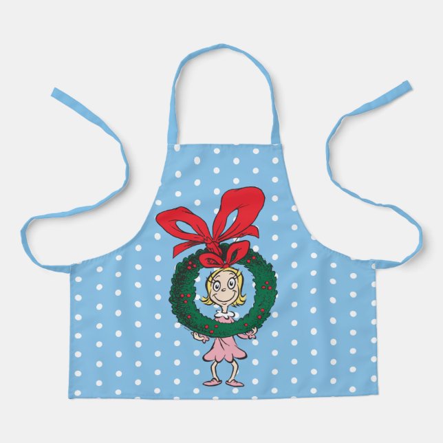Dr. Seuss | Cindy-Lou Who - Wreath Schürze (Vorderseite)