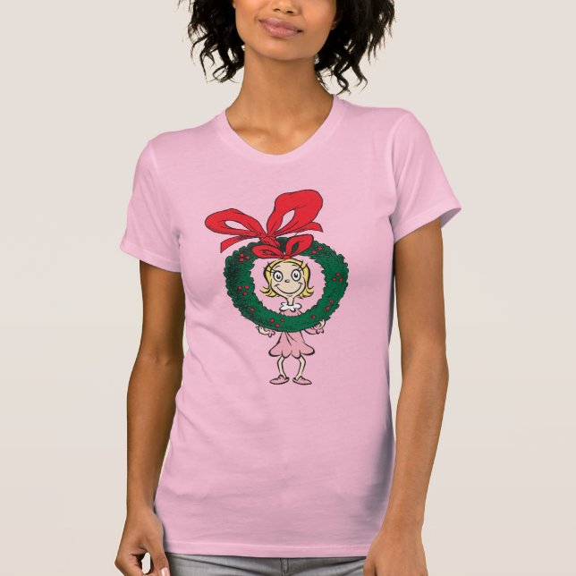Dr. Seuss | Cindy-Lou Who - Wreath T-Shirt (Vorderseite)
