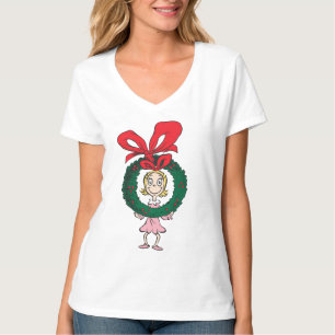 Dr. Seuss   Cindy-Lou Who - Wreath T-Shirt