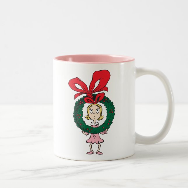 Dr. Seuss | Cindy-Lou Who - Wreath Zweifarbige Tasse (Rechts)