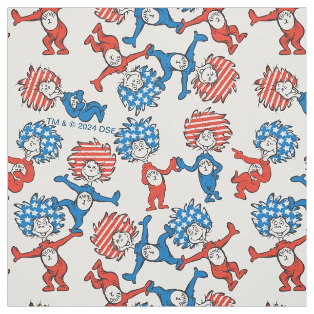 Dr. Seuss | Das eine, das andere, das US-Flag-Must Stoff (Muster)