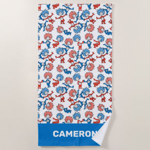 Dr. Seuss Das eine, das andere, das US-Flag-Must Strandtuch