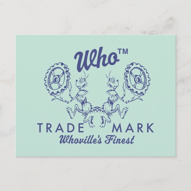 Dr. Seuss | Das schönste Logo von Who-ville Postkarte (Vorderseite)