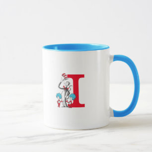 Dr. Seuss Der gestreifte Hut, Ding Eins Monogramm  Tasse