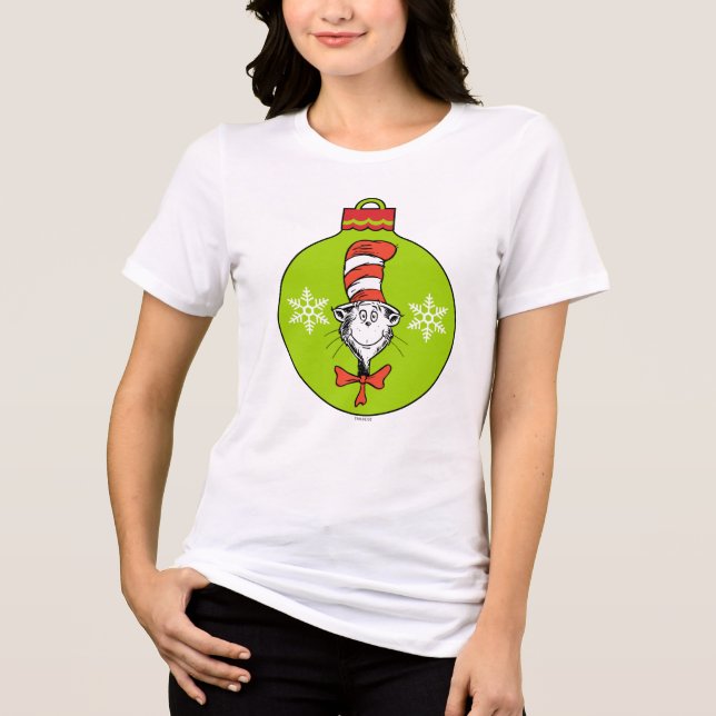 Dr. Seuss| Der Grinch| Klassische Katze in der Ha Tri-Blend Shirt (Vorderseite)