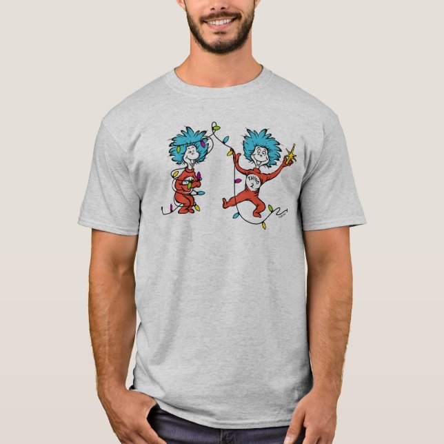 Dr. Seuss| Der Grinch| Thing 1 & Thing 2 Dancing T-Shirt (Vorderseite)
