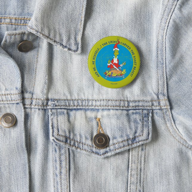 Dr. Seuss | Der Grinch | Weihnachtsbraten Button (Beispiel)