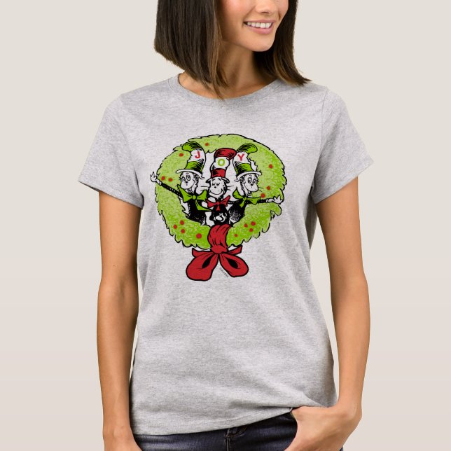 Dr. Seuss| Der Grinch| Weihnachtsfreude in Who-vil T-Shirt (Vorderseite)