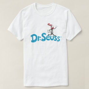 Dr. Seuss Der Kater mit Hut Vintage-Logo T-Shirt