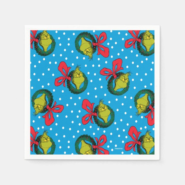 Dr. Seuss | Der Knackpunkt | Weihnachtsmuster Serviette (Vorderseite)