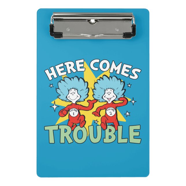 Dr. Seuss | Die eine Sache hier kommt aus Schwieri Mini Klemmbrett (Vorderseite)