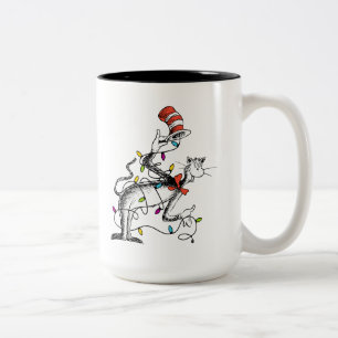 Dr. Seuss die Grinch boshafte Katze im Hut Zweifarbige Tasse
