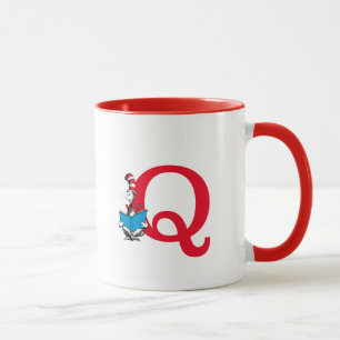 Dr. Seuss Die Katze im Hut - Lesemonogramm Q Tasse