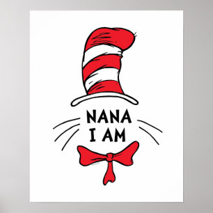 Dr. Seuss   Die Katze im Hut - Nana Ich bin Poster