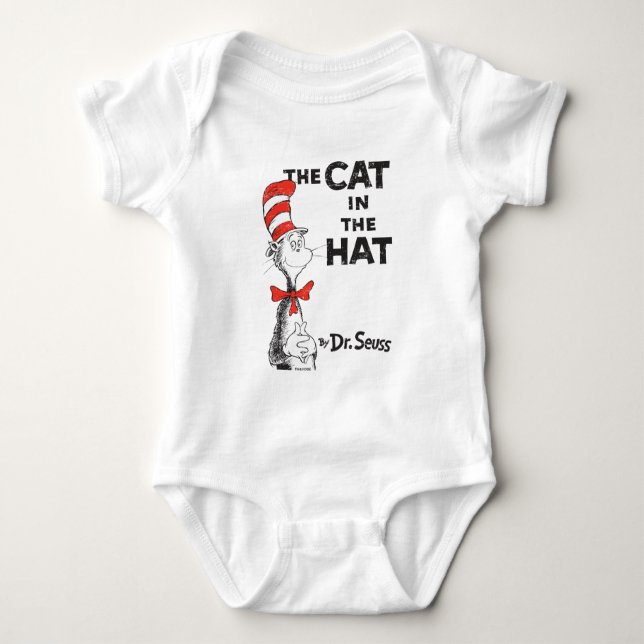 Dr. Seuss | Die Katze im Hutbuch Baby Strampler (Vorderseite)