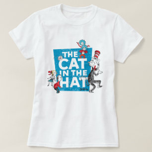 Dr. Seuss   Die Katze im Hutlogo - Zeichen T-Shirt