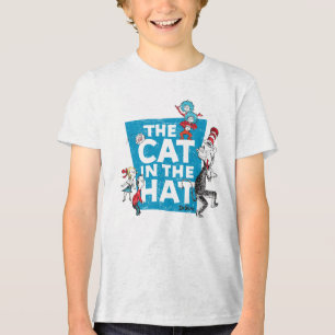 Dr. Seuss Die Katze im Hutlogo - Zeichen Tri-Blend Shirt