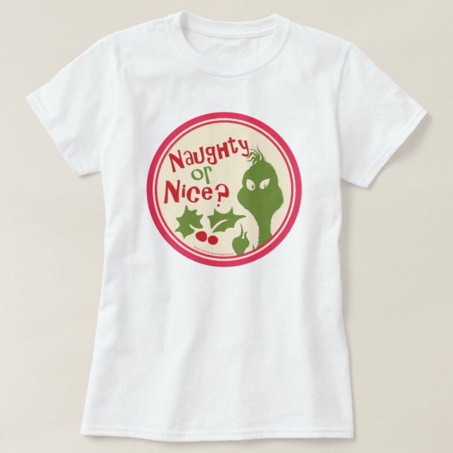 Dr. Seuss | Die Kneipe - Naughty oder Nice? T-Shirt (Design vorne)