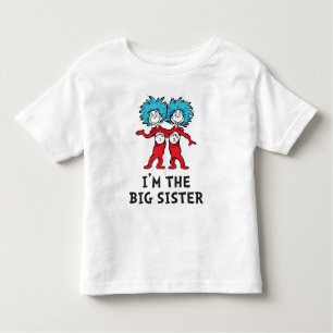 Dr. Seuss, die zwei Dinge   Twins   Big Sister Kleinkind T-shirt