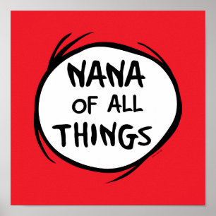 Dr. Seuss   Ding 1 Ding 2 - Nana aller Dinge Poster