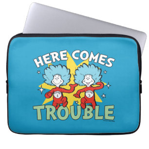 Dr. Seuss Ding Eins Ding Zwei Ärger Kommt Laptopschutzhülle