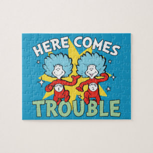 Dr. Seuss   Ding Eins Ding Zwei Ärger Kommt Puzzle
